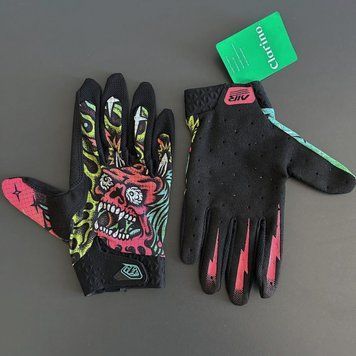 TLD AIR GLOVE SKULL DEMON [ORANGE / GREEN] 404557002 фото